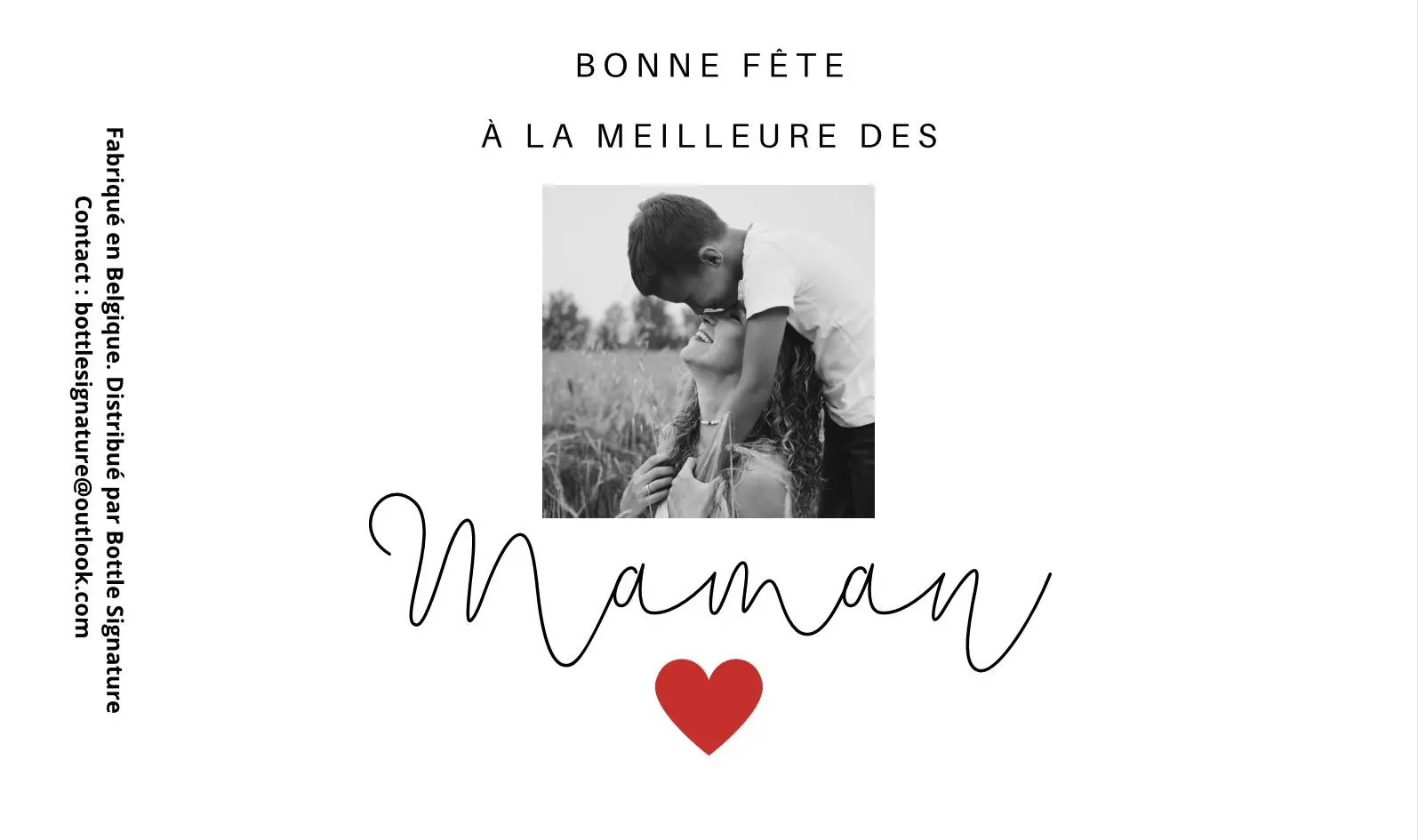 étiquette élégante de bouteille personnalisée