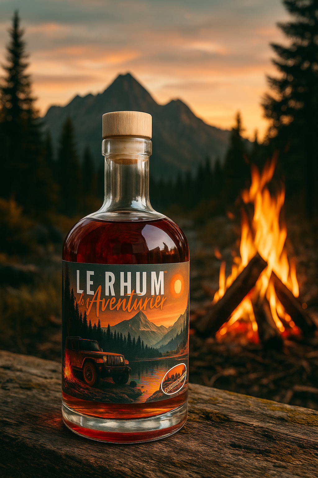 Rhum personnalisé le rhum du randonneur